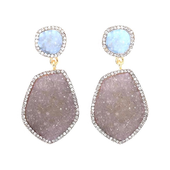 Anthropologie Jewelry - 🌈2/$30 New Anthro Druzy Drop Earrings